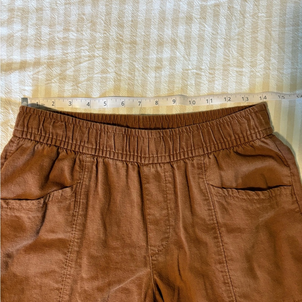 Linen cropped pants - Picture 6 of 7